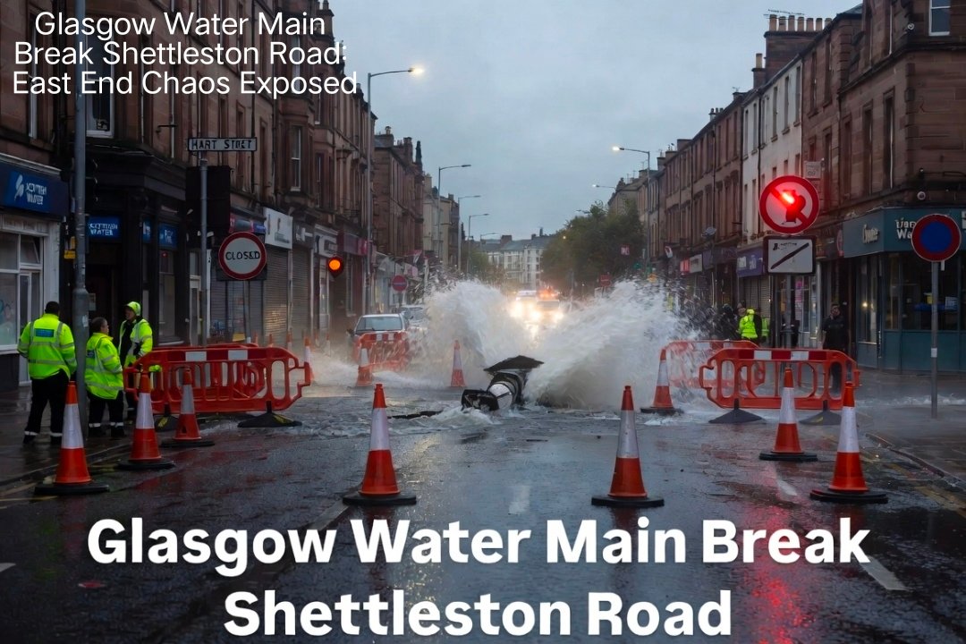 Glasgow Water Main Break Shettleston Road: East End Chaos Exposed