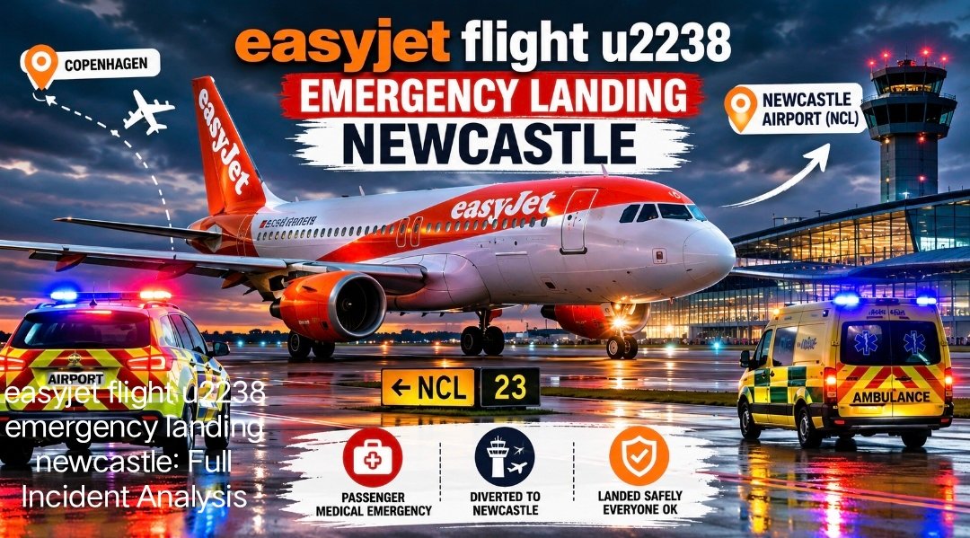 easyjet flight u2238 emergency landing newcastle: Full Incident Analysis