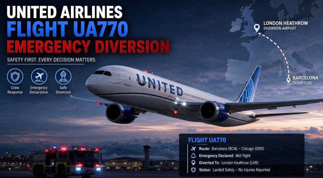 united airlines flight ua770 emergency diversion: Safety Story